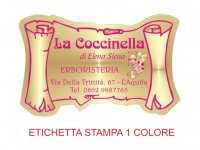 Etichette adesive per erboristerie, cosmetica, cosmesi (mm 55X36)  (cod.3M )